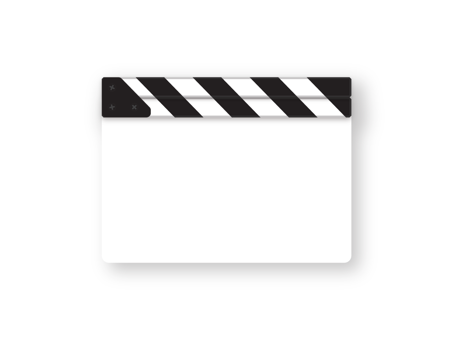 Clapboard Cinéma - 30x27 Cm, Noir, Avec Ardoise à Craie, Pour Films Amateurs Et Déco